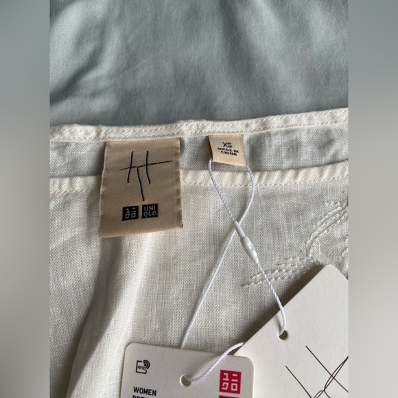 NTW Soldout Hana Tajima Uniqlo Embroidered Linen Tunic XS - Picture 5 of 6